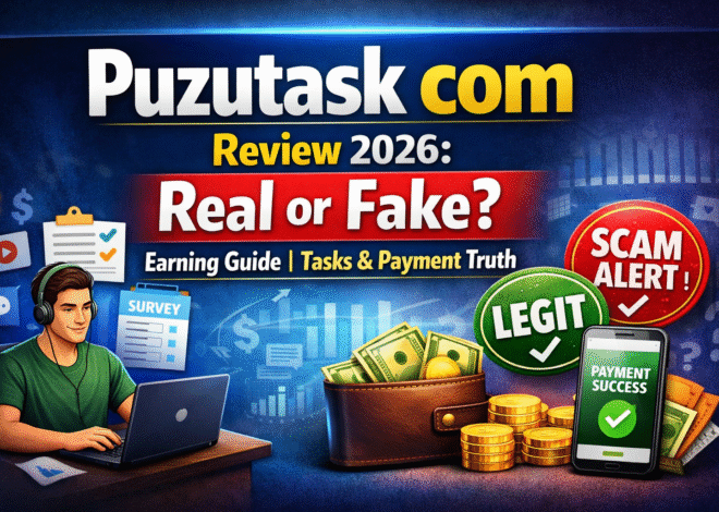 Puzutask com Review 2026: Real or Fake? Earning Guide, Tasks & Payment Truth