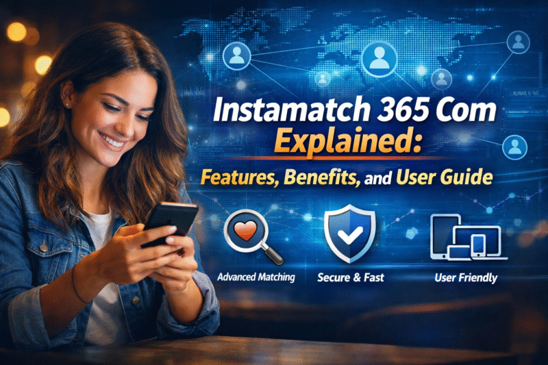 User browsing Instamatch365 com for connecting and meeting new people